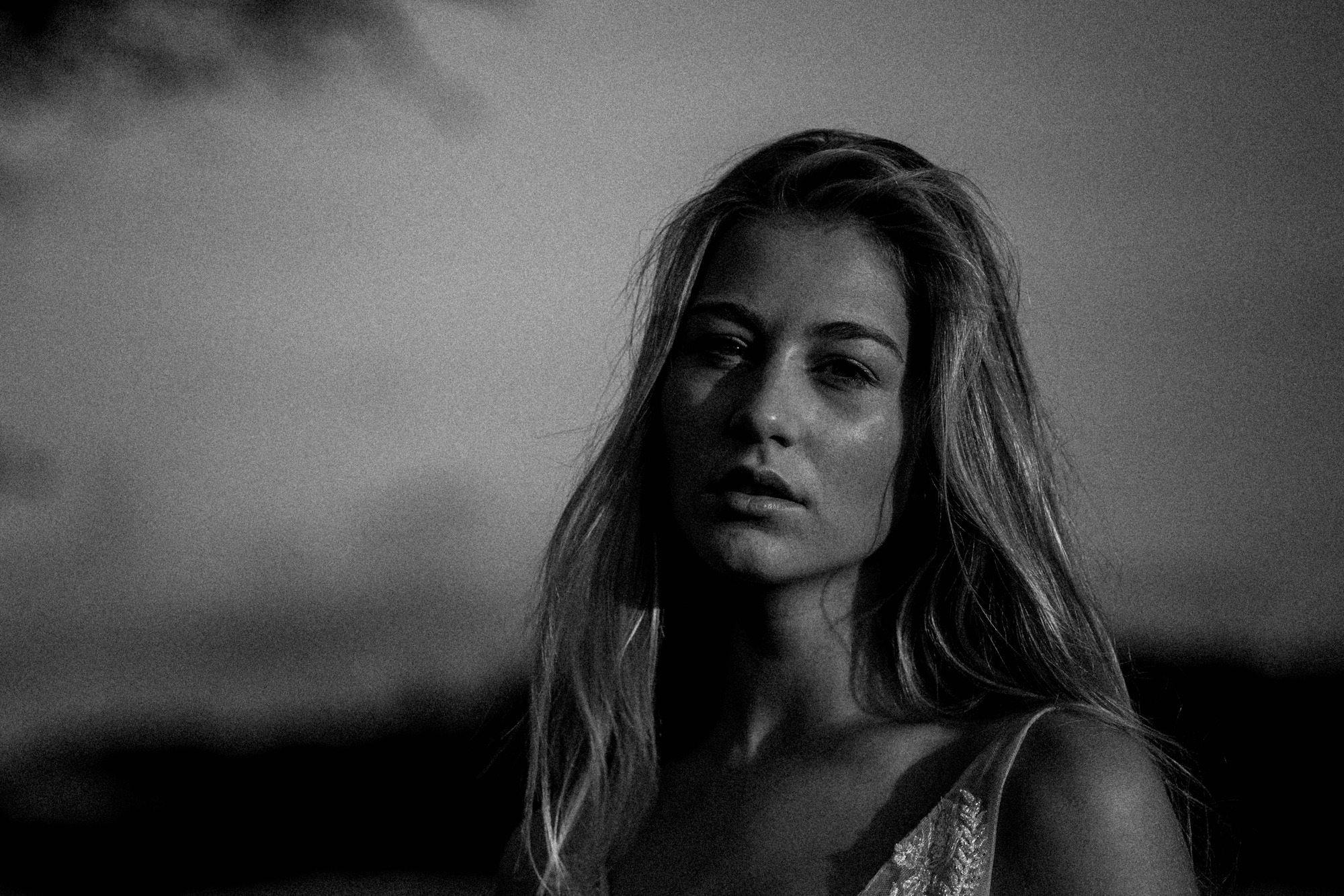 black and white portrait